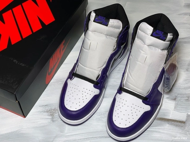Rep Husky 1 555088-500 Court Air OG Purple Jordan High 0716